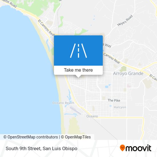 Mapa de South 9th Street