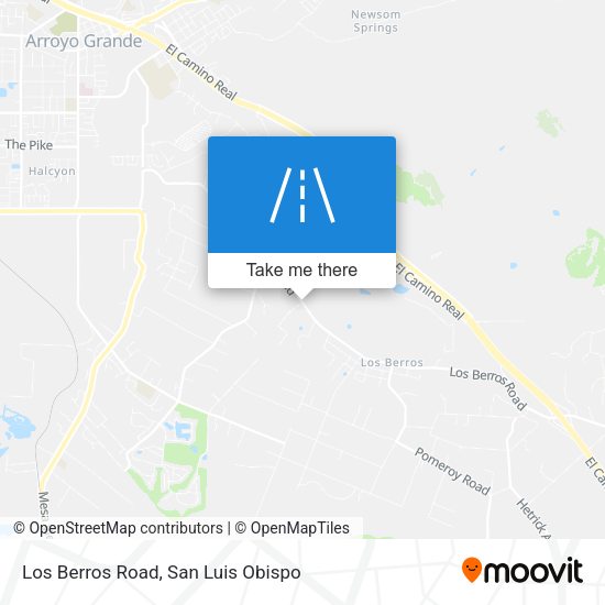 Mapa de Los Berros Road