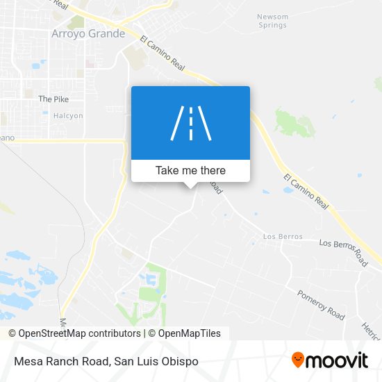 Mapa de Mesa Ranch Road
