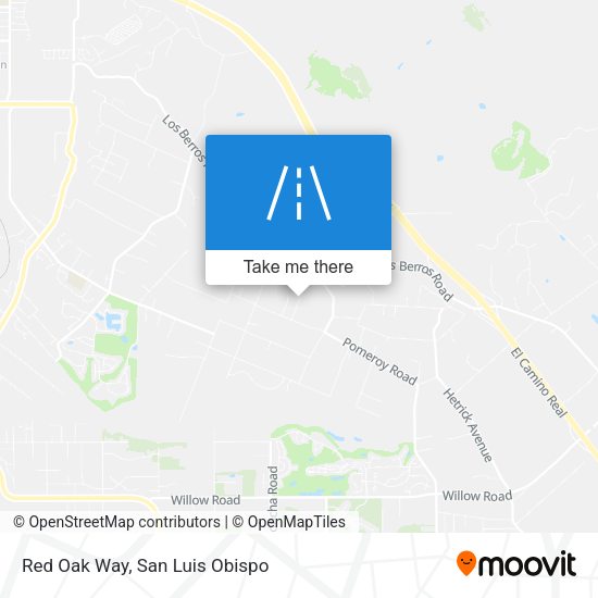 Red Oak Way map