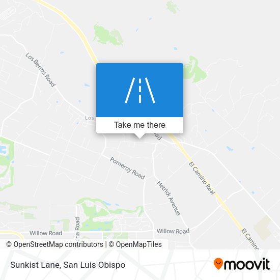Sunkist Lane map