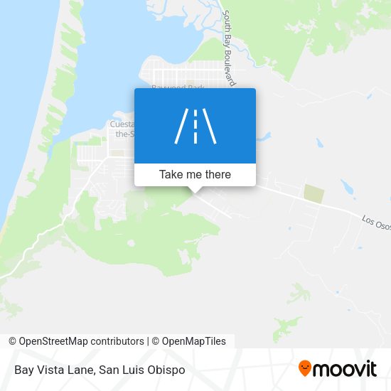Bay Vista Lane map