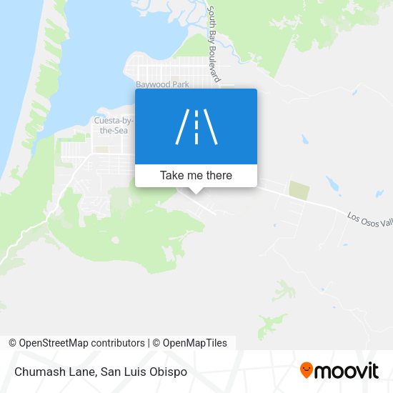 Mapa de Chumash Lane