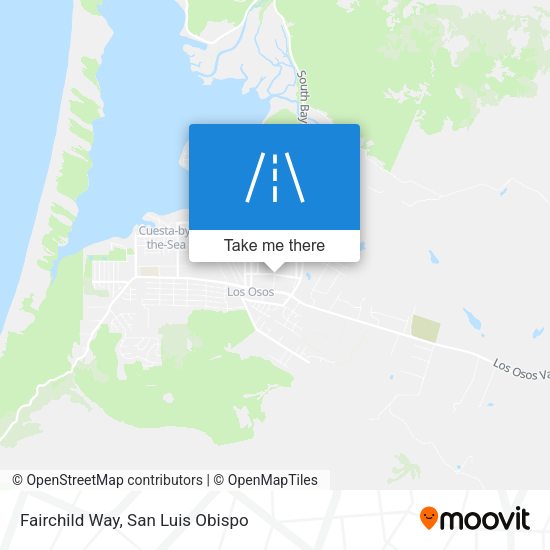 Fairchild Way map