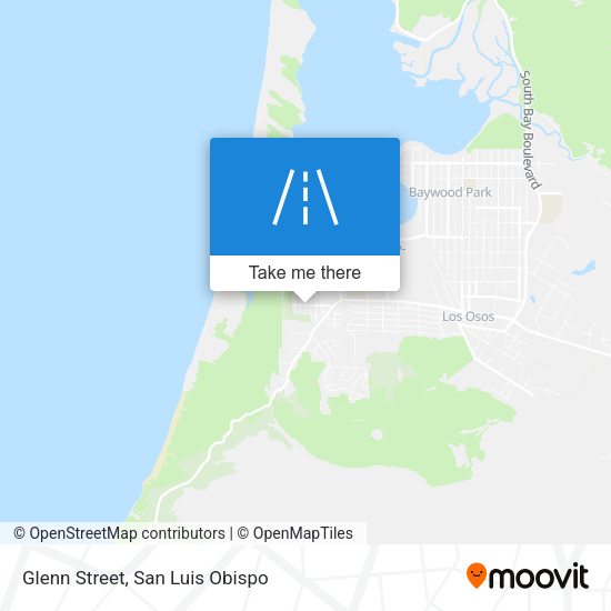 Glenn Street map