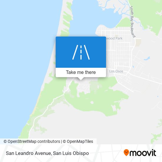 Mapa de San Leandro Avenue