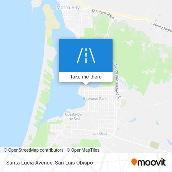 Santa Lucia Avenue map