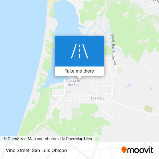 Vine Street map