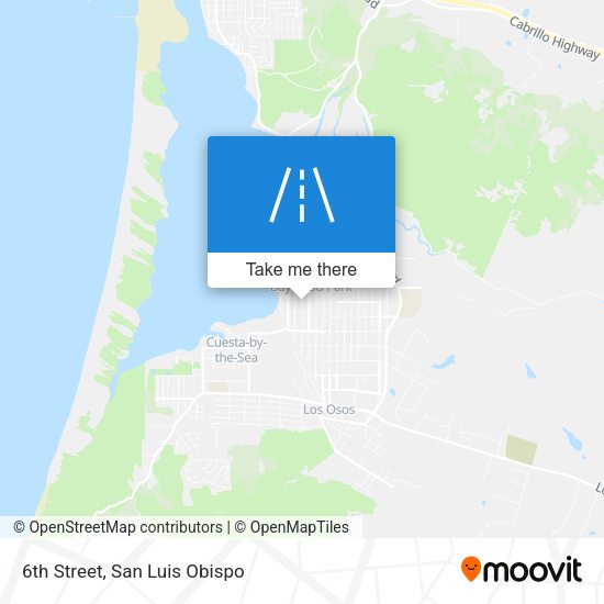 Mapa de 6th Street