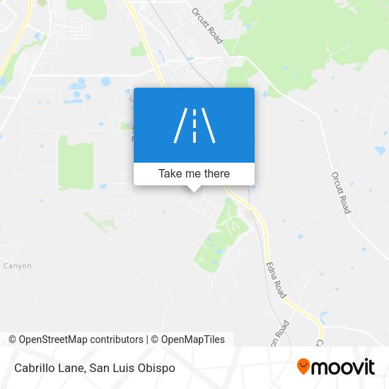 Cabrillo Lane map