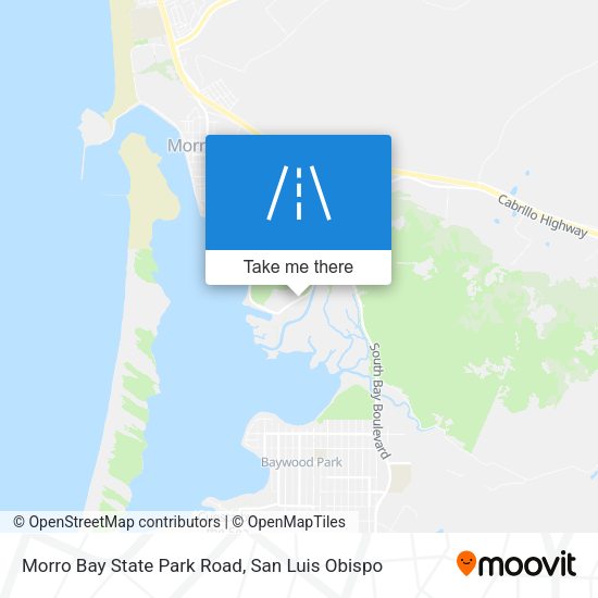 Morro Bay State Park Road map