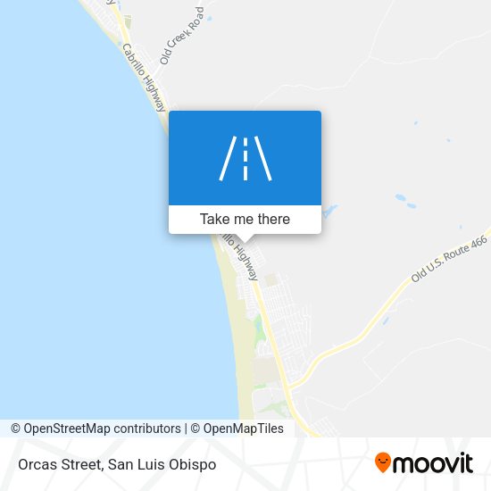 Orcas Street map