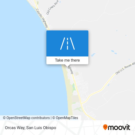 Orcas Way map