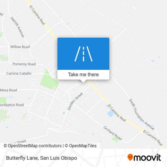Butterfly Lane map