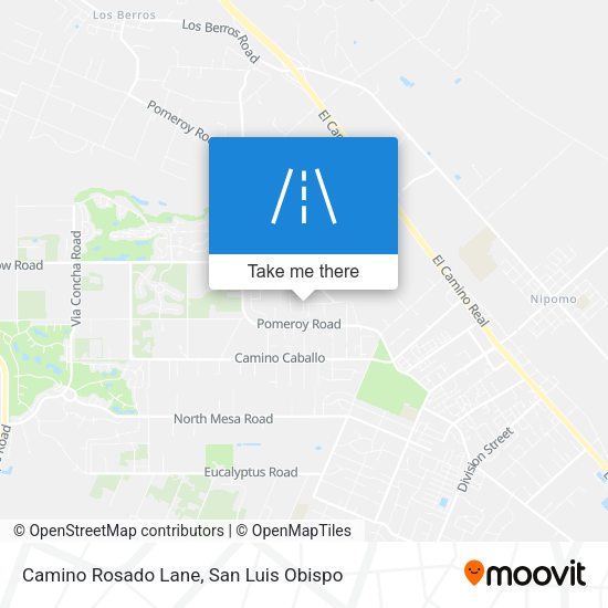 Camino Rosado Lane map
