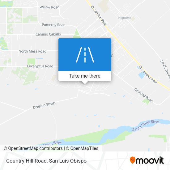 Country Hill Road map
