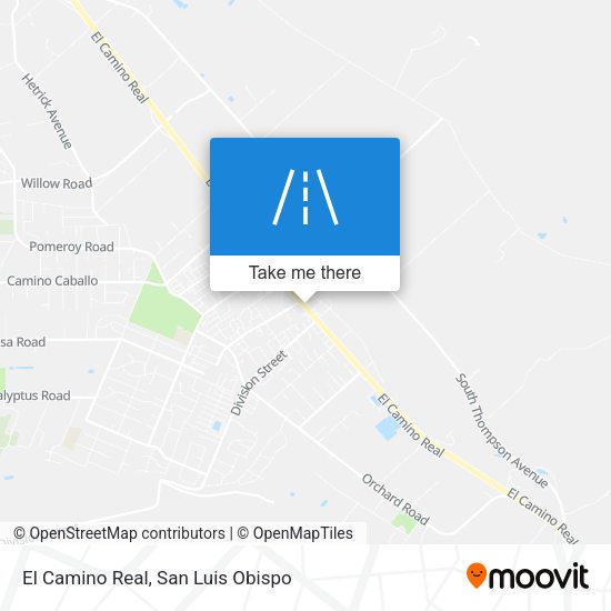 El Camino Real map