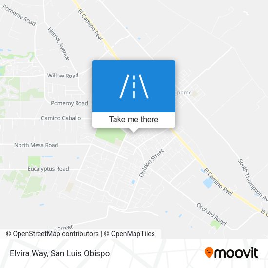 Elvira Way map
