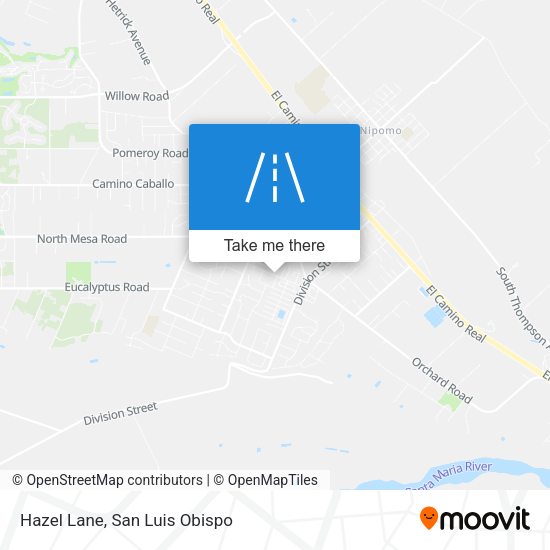Hazel Lane map