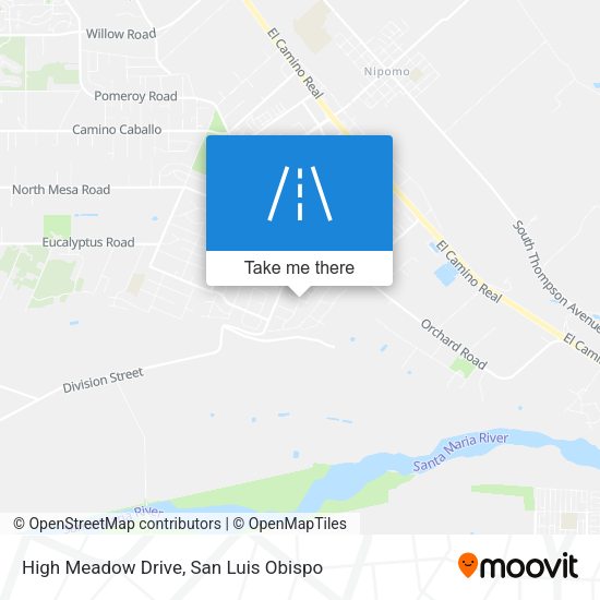 High Meadow Drive map