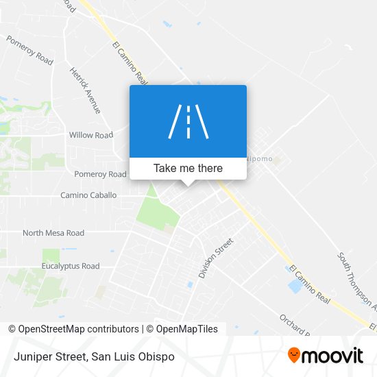 Juniper Street map