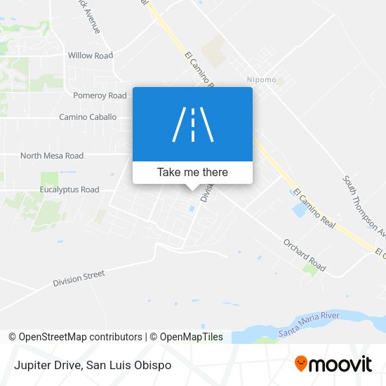 Mapa de Jupiter Drive