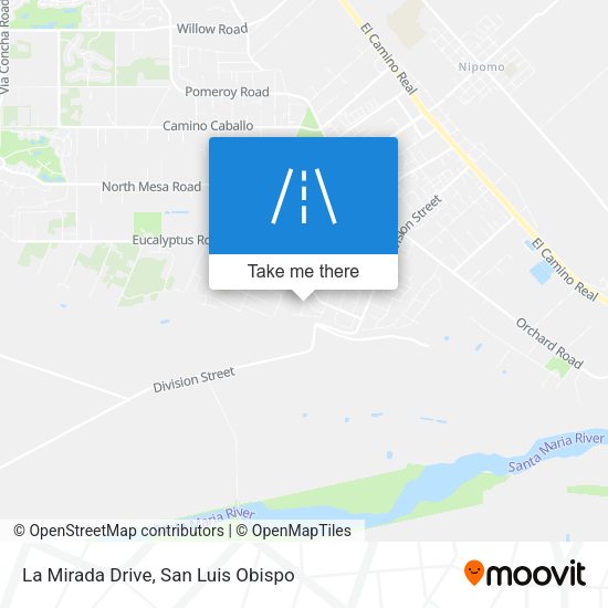 La Mirada Drive map