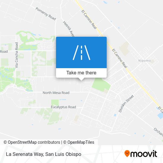 La Serenata Way map