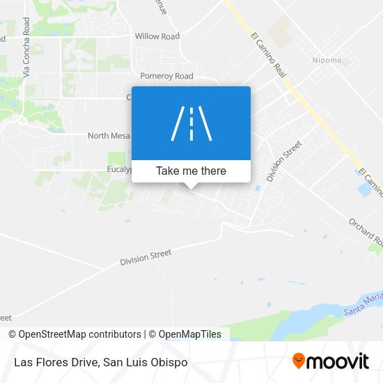Las Flores Drive map