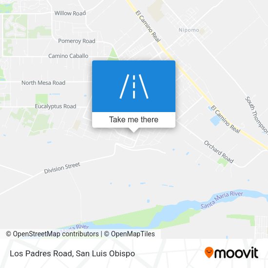 Los Padres Road map