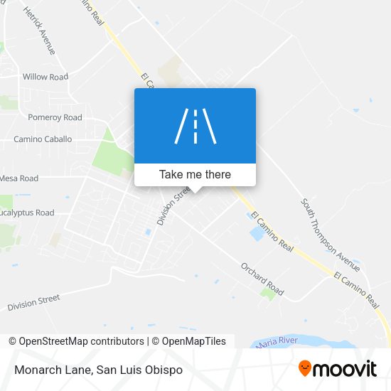 Monarch Lane map