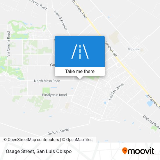 Osage Street map