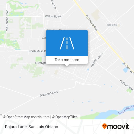 Mapa de Pajaro Lane