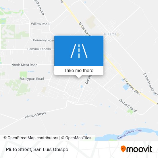 Pluto Street map