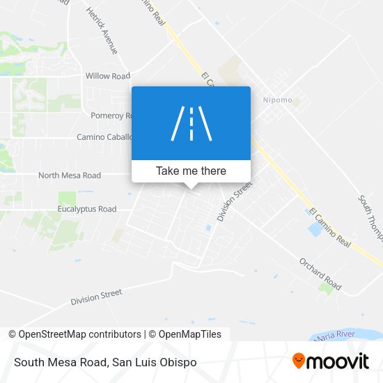 South Mesa Road map