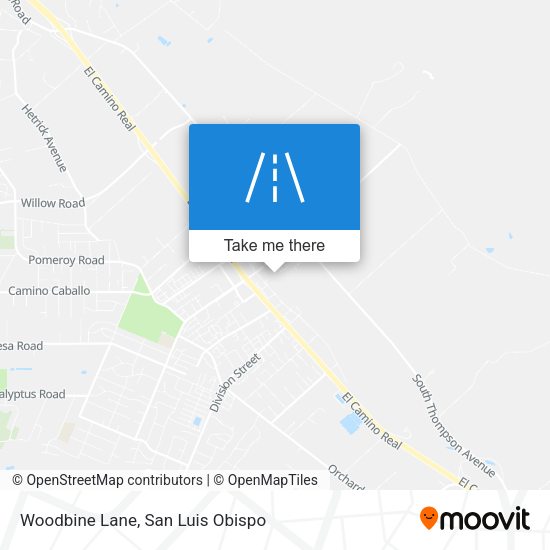 Mapa de Woodbine Lane