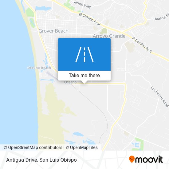 Antigua Drive map