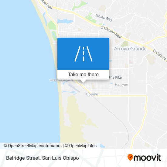 Belridge Street map