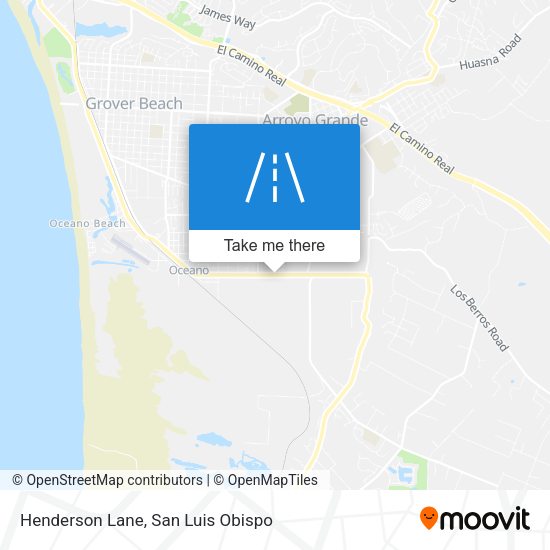 Henderson Lane map