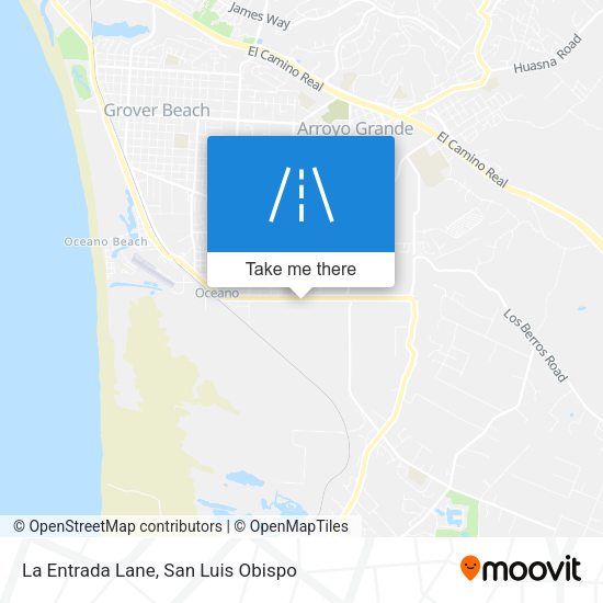 La Entrada Lane map