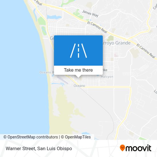 Warner Street map
