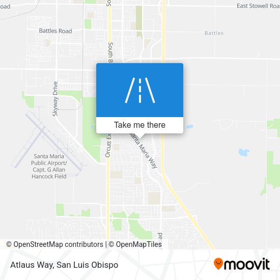 Atlaus Way map