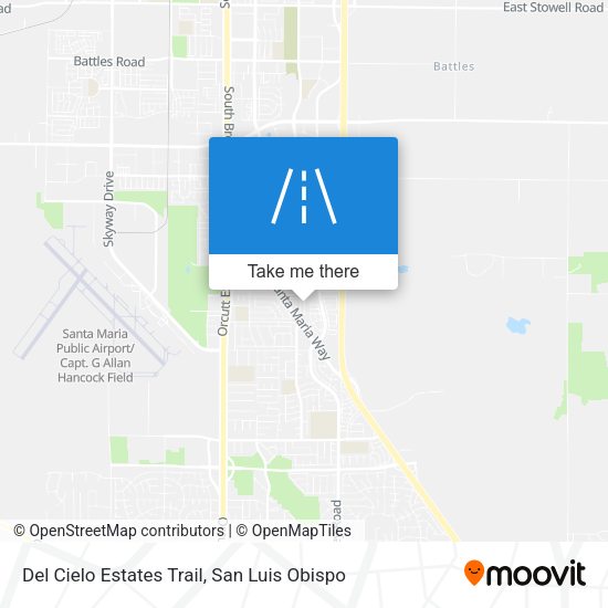 Del Cielo Estates Trail map