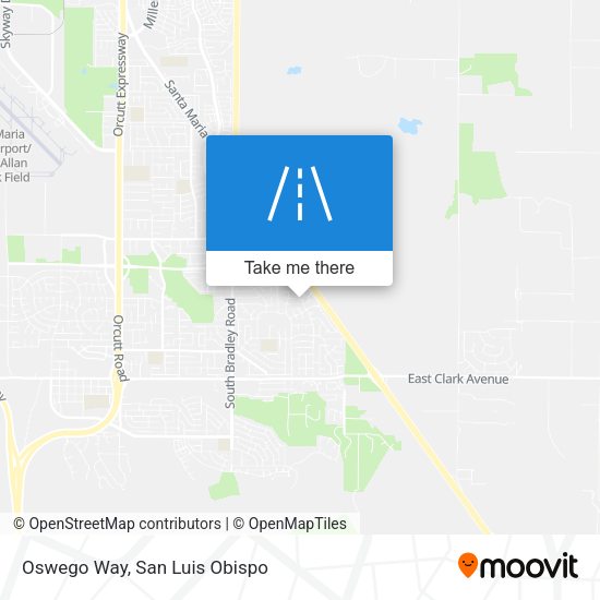 Oswego Way map
