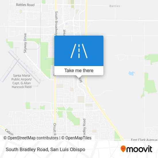South Bradley Road map