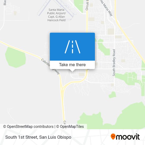 Mapa de South 1st Street