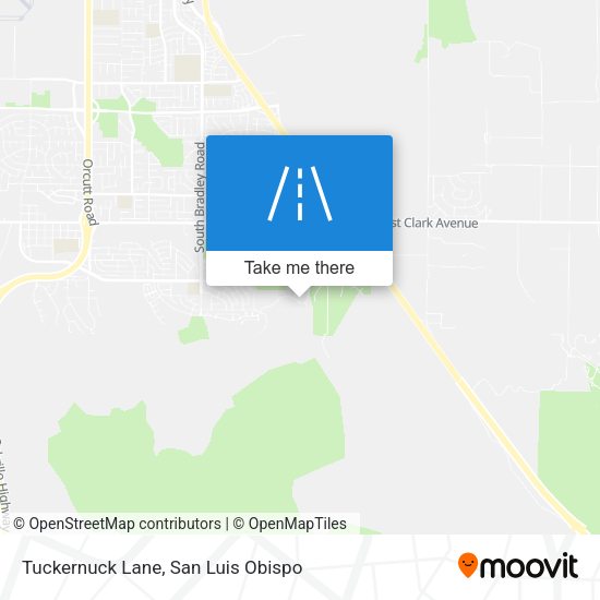 Mapa de Tuckernuck Lane
