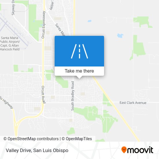 Valley Drive map