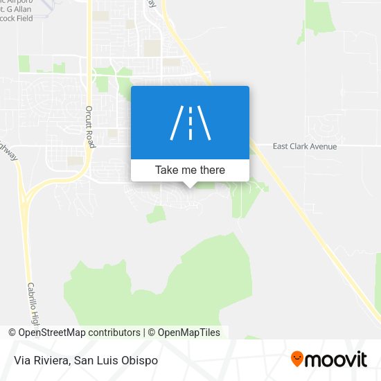 Via Riviera map