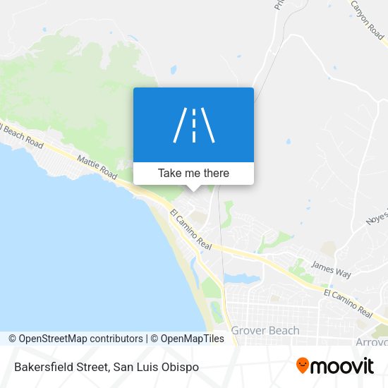 Bakersfield Street map